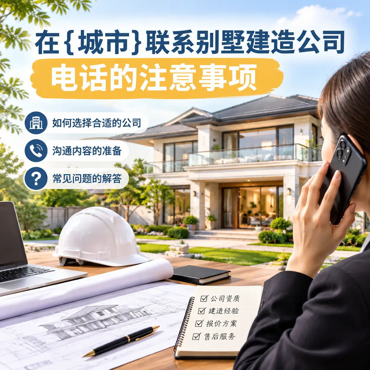 在罗甸联系别墅建造公司电话的注意事项
