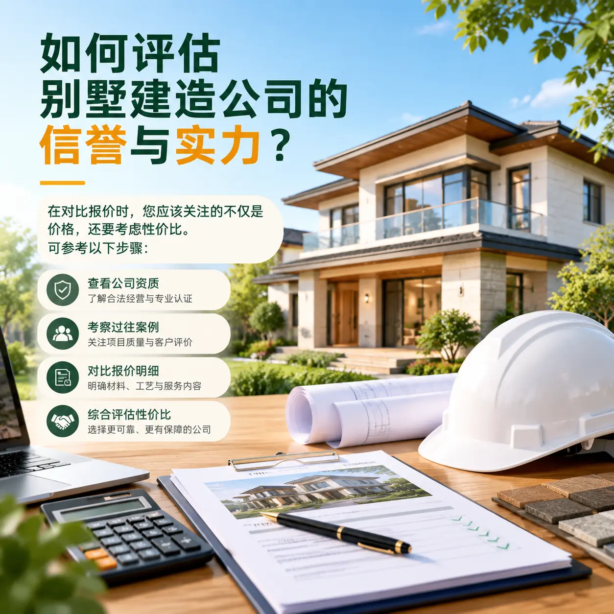 如何评估 罗甸 别墅建造公司的信誉与实力?