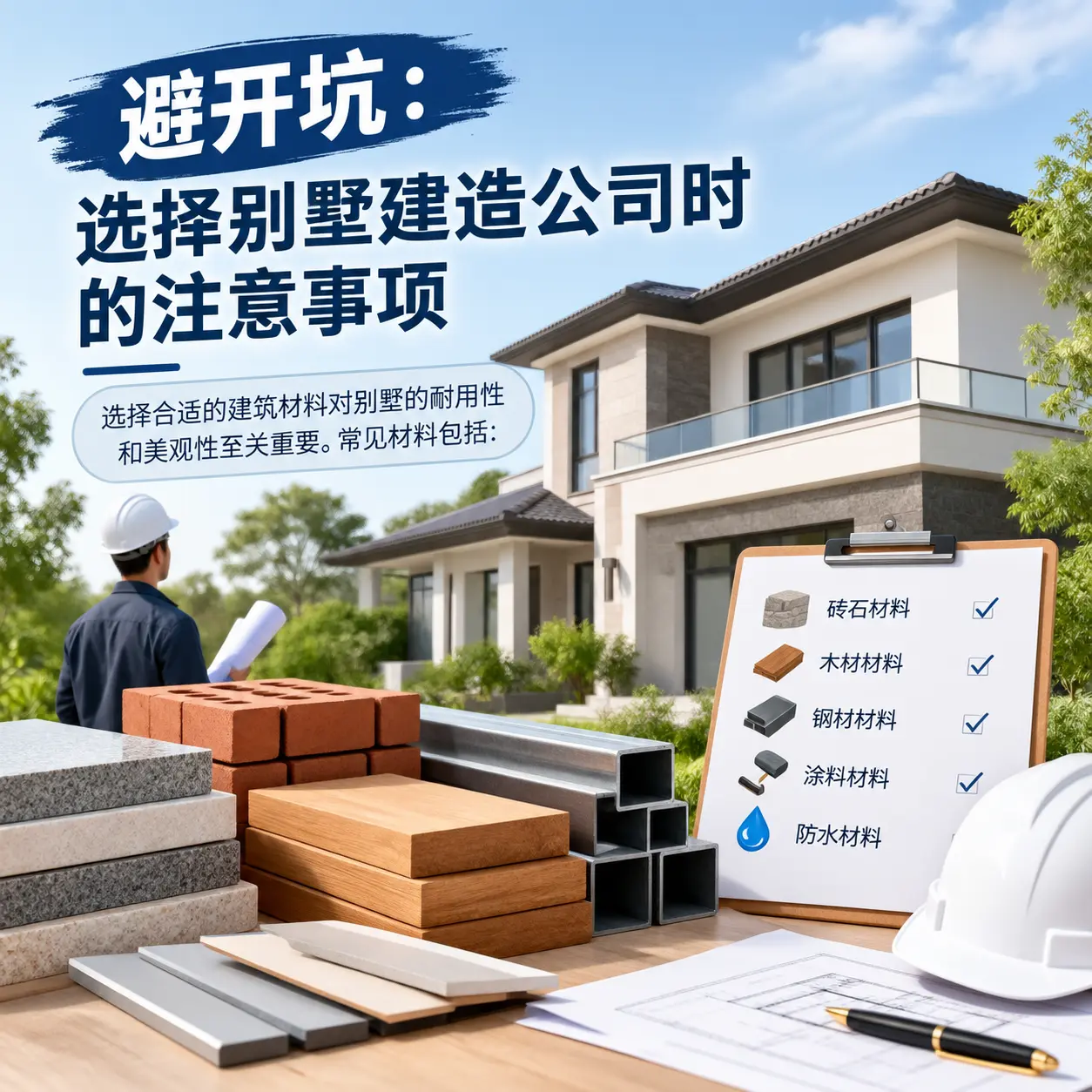 避开坑:选择 罗甸 别墅建造公司时的注意事项